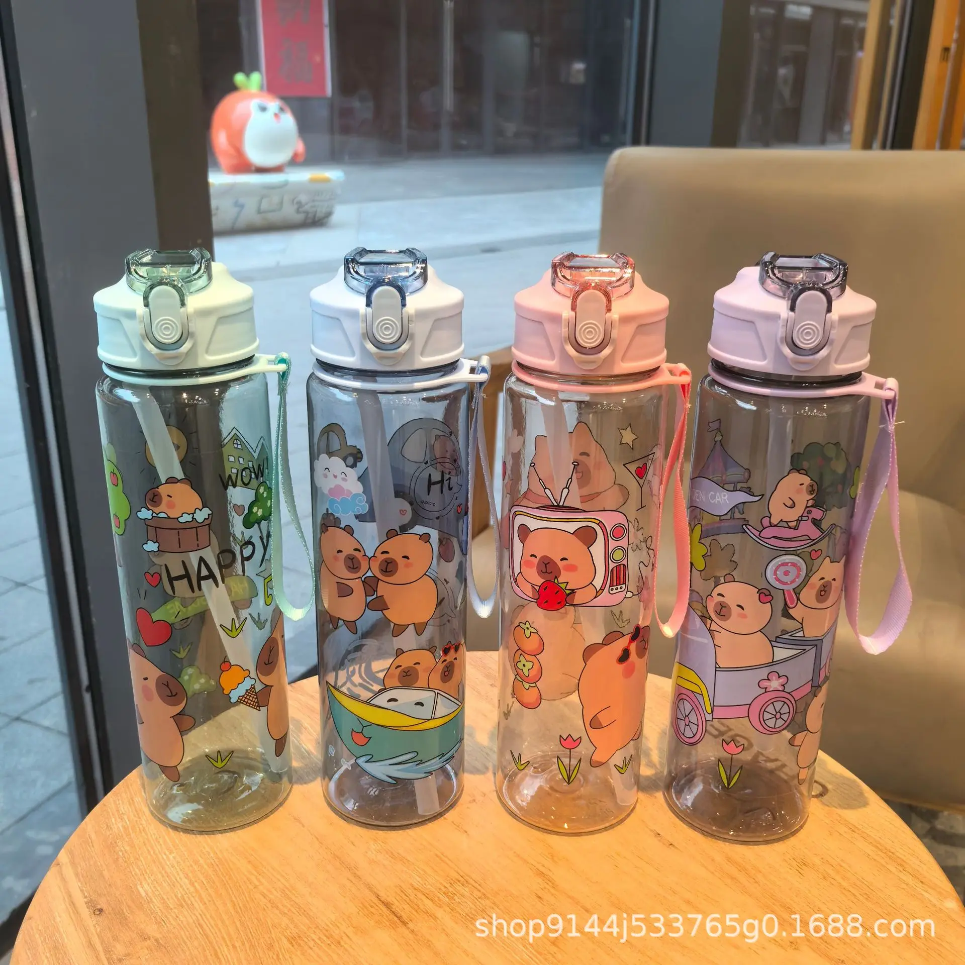 

1PCSThe new 2024 cross-border women's cup features a niche design with a straw, a high-qty appearance, and a large water cup wit