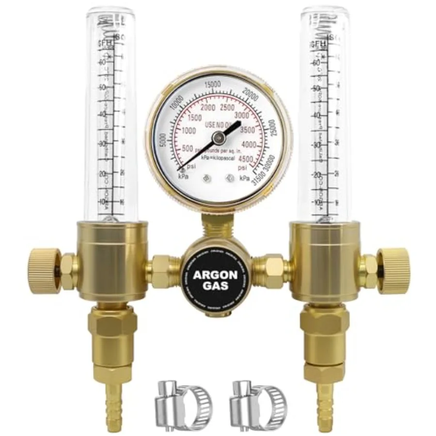 

Двухканальный регулятор расхода аргона/CO2 для сварочных аппаратов TIG/MIG 60 SFCH - входное соединение CGA 580 и выходной фитинг 5/8" - 18RH