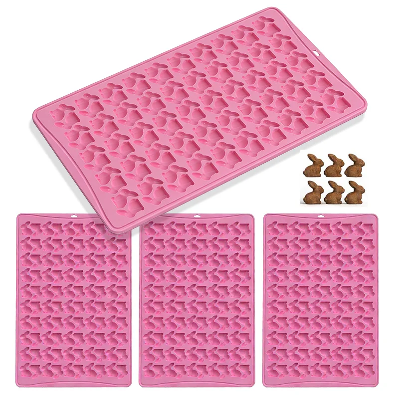 

1pc Easter Rabbit Silicone Baking Mold Reusable DIY Cookie Candy Making Home Baking Tools Easter Birthday Party Dessert Prop