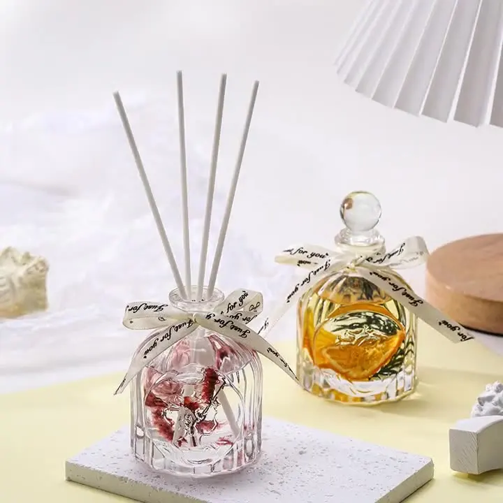 

Home style aromatherapy essential oil reed diffusion bottle rose fragrance deodorizing non fire fragrance ornament girl gift