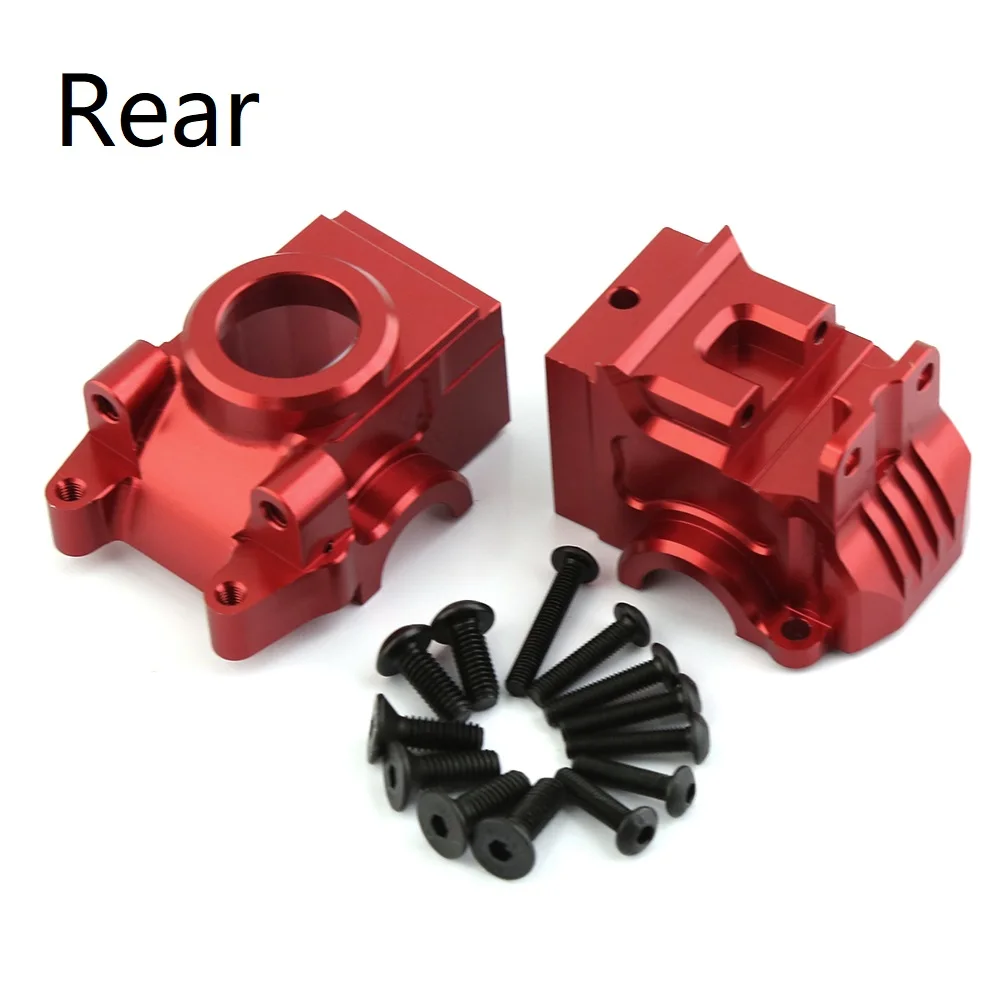 Metal Front and Rear Differential Housing Gearbox 6880 6881 for 1/10 Traxxas Slash 4X4 VXL Rustler Stampede Hoss Upgrade Parts