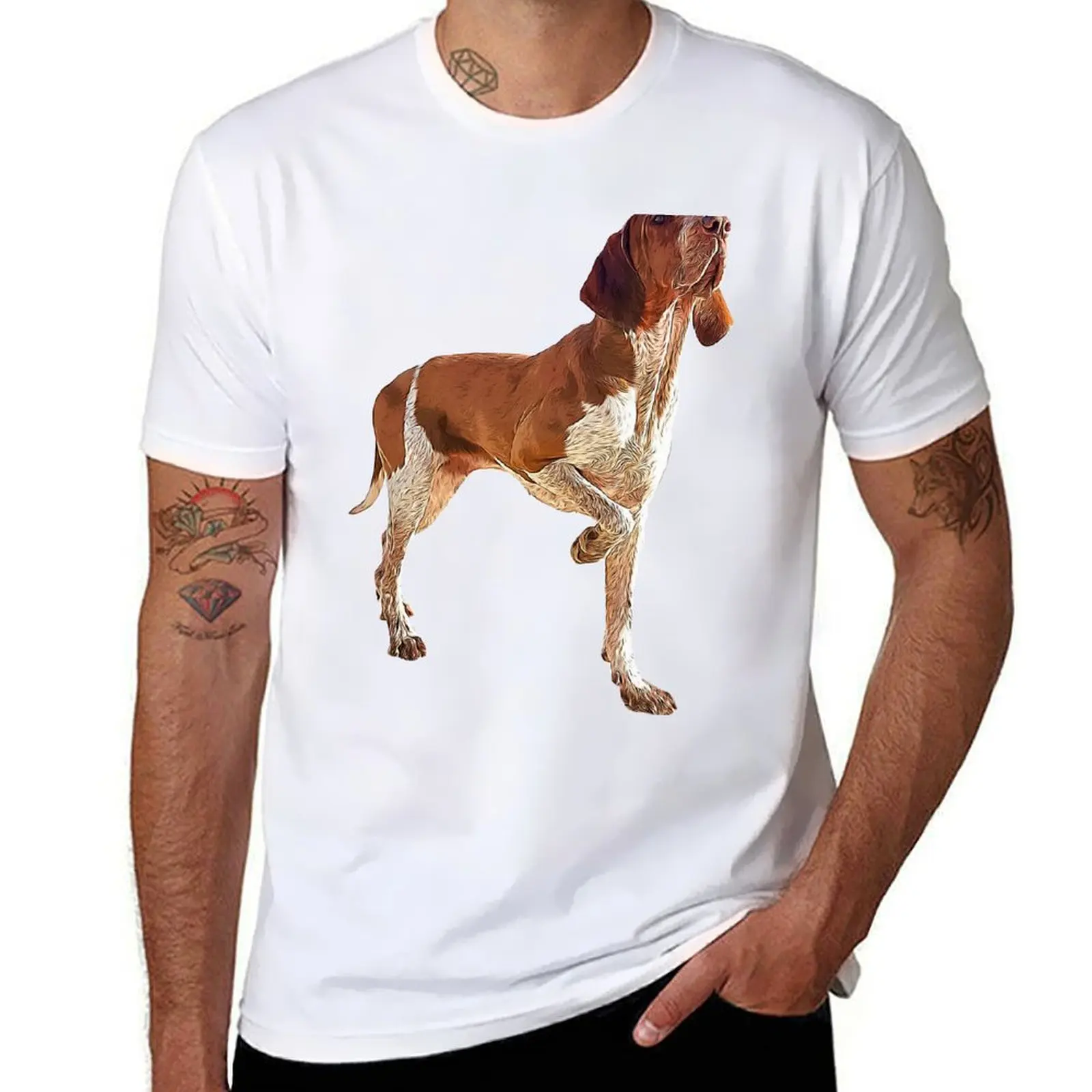

Bracco Italiano T-Shirt g man t shirts for men t shirt custom print T-Shirt