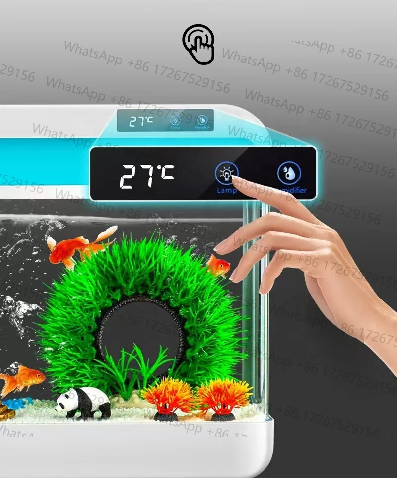 Desktop Small Fish Tank, Intelligent Humidification, Living Room Household Glass Fish tank Factory Wholesale