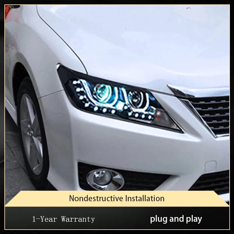 Car Lights For Toyota Camry 2012 2013 2014 LED Headlights Assembly Upgrade Projector Lens DRL Bi Xenon Signal Lamp Accessories