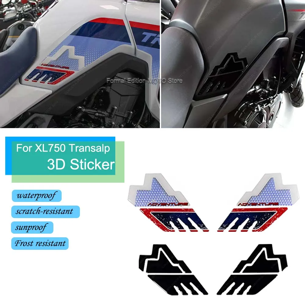 

3D Epoxy Resin Decorative Sticker Waterproof Scratchproof Motorcycle Side Tank Protective Sticker for Honda XL750 Transalp