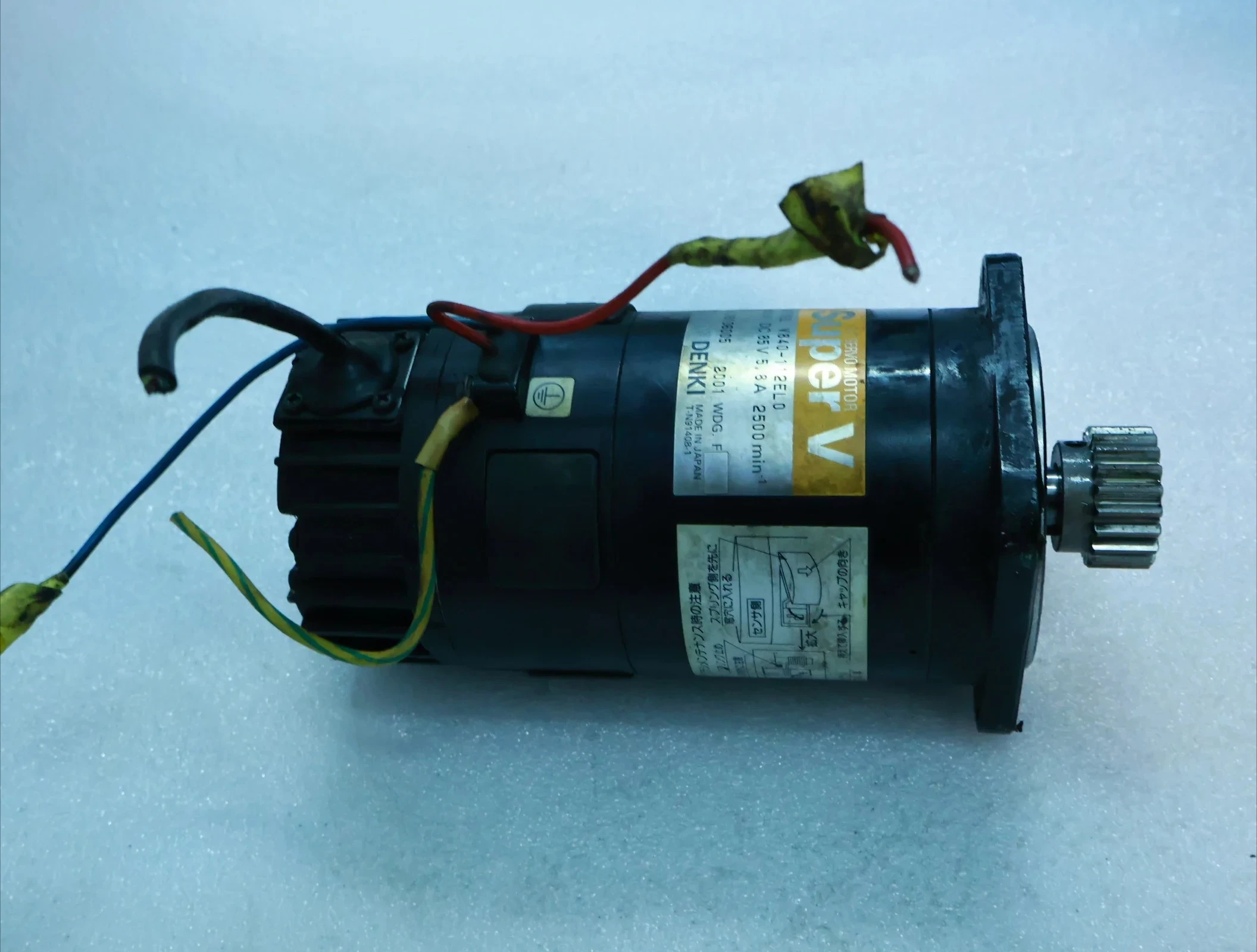 Used V840-112EL0 For Sanyo Denki V840-112EL0 AC Servo Motor V840-112EL0 Used