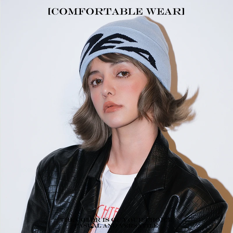 دافئ بسيط موضة سكيت بيني تسلق تنوعا ins جديد الرجال النساء الأمريكية في الهواء الطلق الجاكار iDEA رسائل الصوف قبعات منسوجة