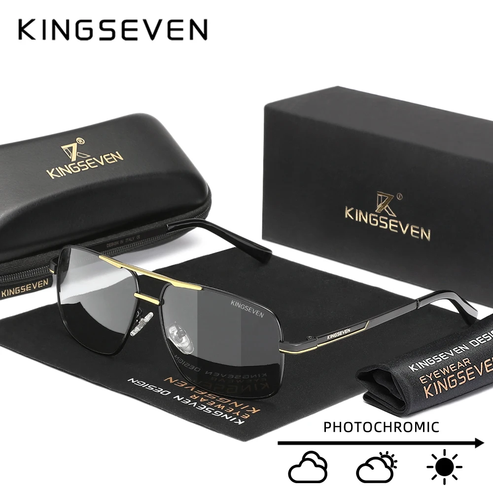

Солнцезащитные очки KINGSEVEN с фотохромными линзами, поляризационные, для вождения, мужские, UV400, Gafas De Sol