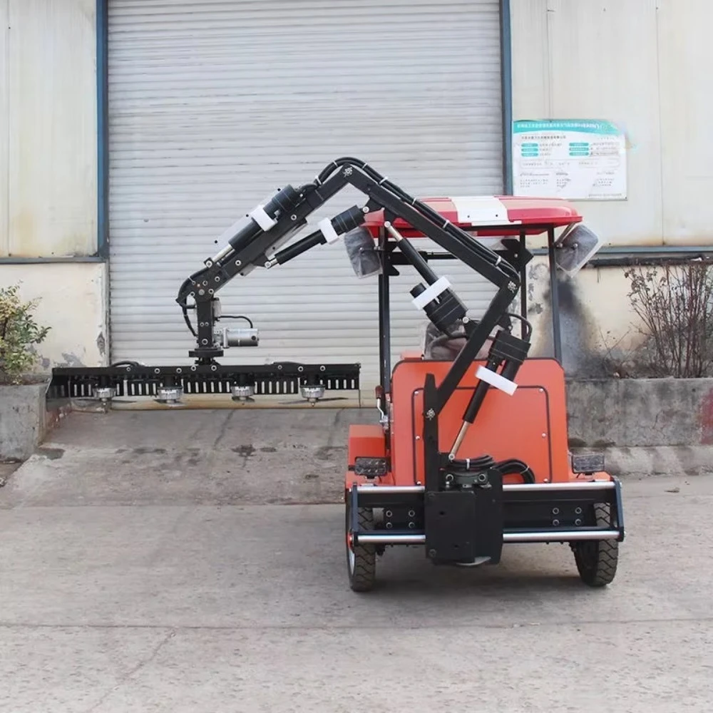 Electric Intelligent Obstacle Avoidance Hedge Trimmer Vehicle for Highway-Automatic Smart Hedge Cutting Rig