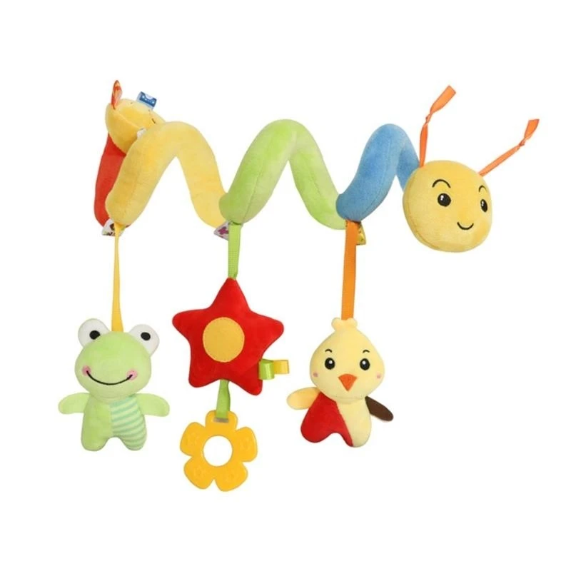 Culla per bambini Sonagli appesi Seggiolini per auto a spirale Giocattolo per neonati Ragazzi Ragazze 15UB