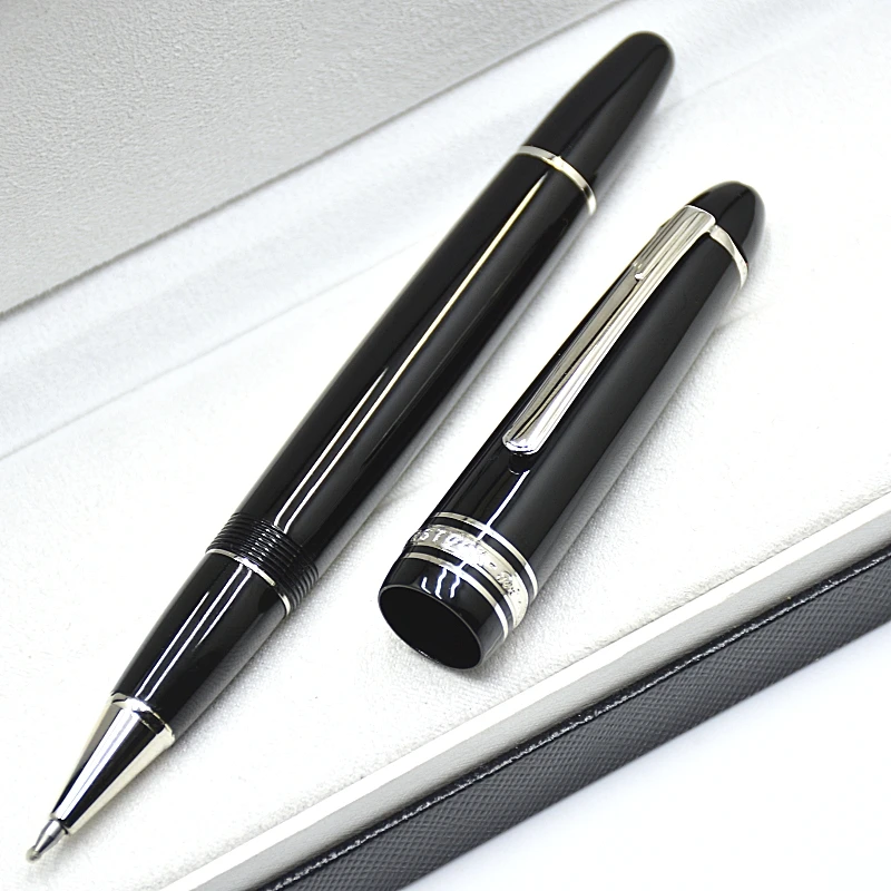 Luxury Msk-149 Black Resin Rollerball Pen Classic MB 4810 Nib Office School Writing Ink Fountain Pens With Serial Number