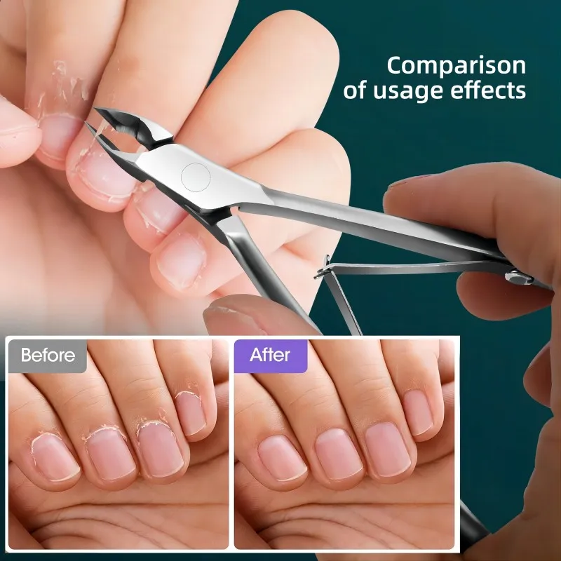 Stainless Steel Nail Scissor Steel Push Nail Art Tool Set Stainless Steel Nail Barb Scissor Nail Remover Skin Eliminator Pliers image 4