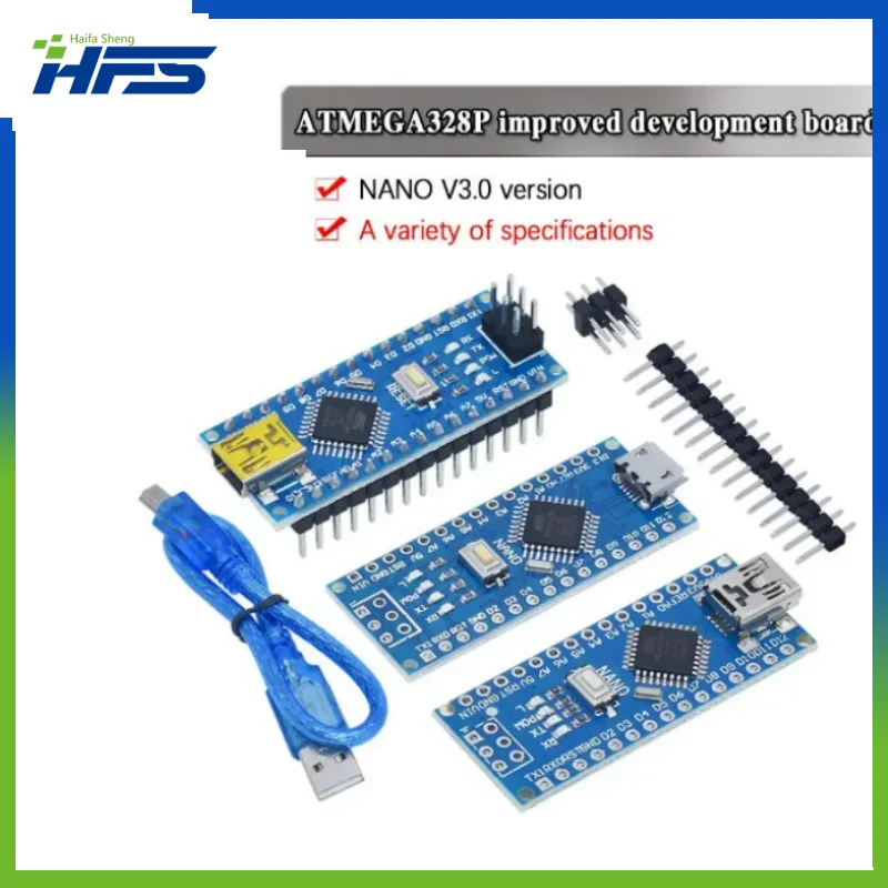 Carte de développement PCB sans USB, carte compatible contrôleur, Atmega 328, Promotion pour Ardu37, V3.0, 1PC