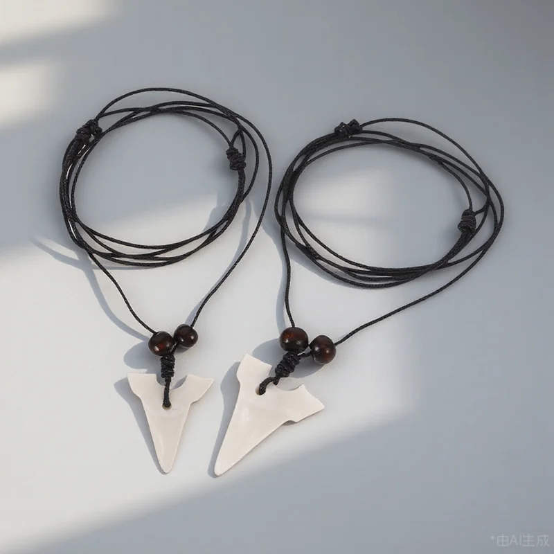 

2pcs Necklace Resin Simulated Design Durable Fashion Neck Chain For Women Men Teen Girls Cool Pendant Party Wear
