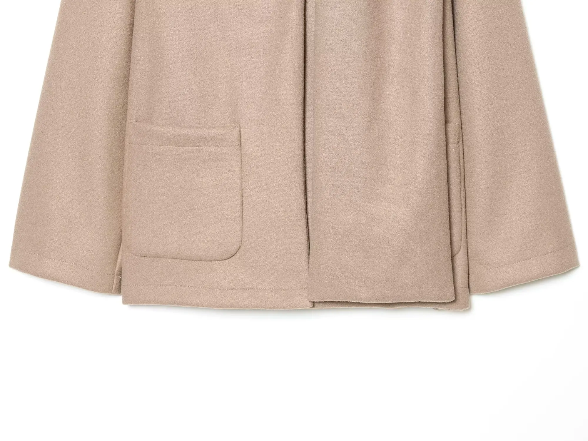 BSAY Französischer Minimalistischer Damenmantel mit einteiligem Schal-Kragen, Rundhalsausschnitt, einreihig, mit Taschen, für den Alltag im Herbst und auf Reisen. – Detail 23