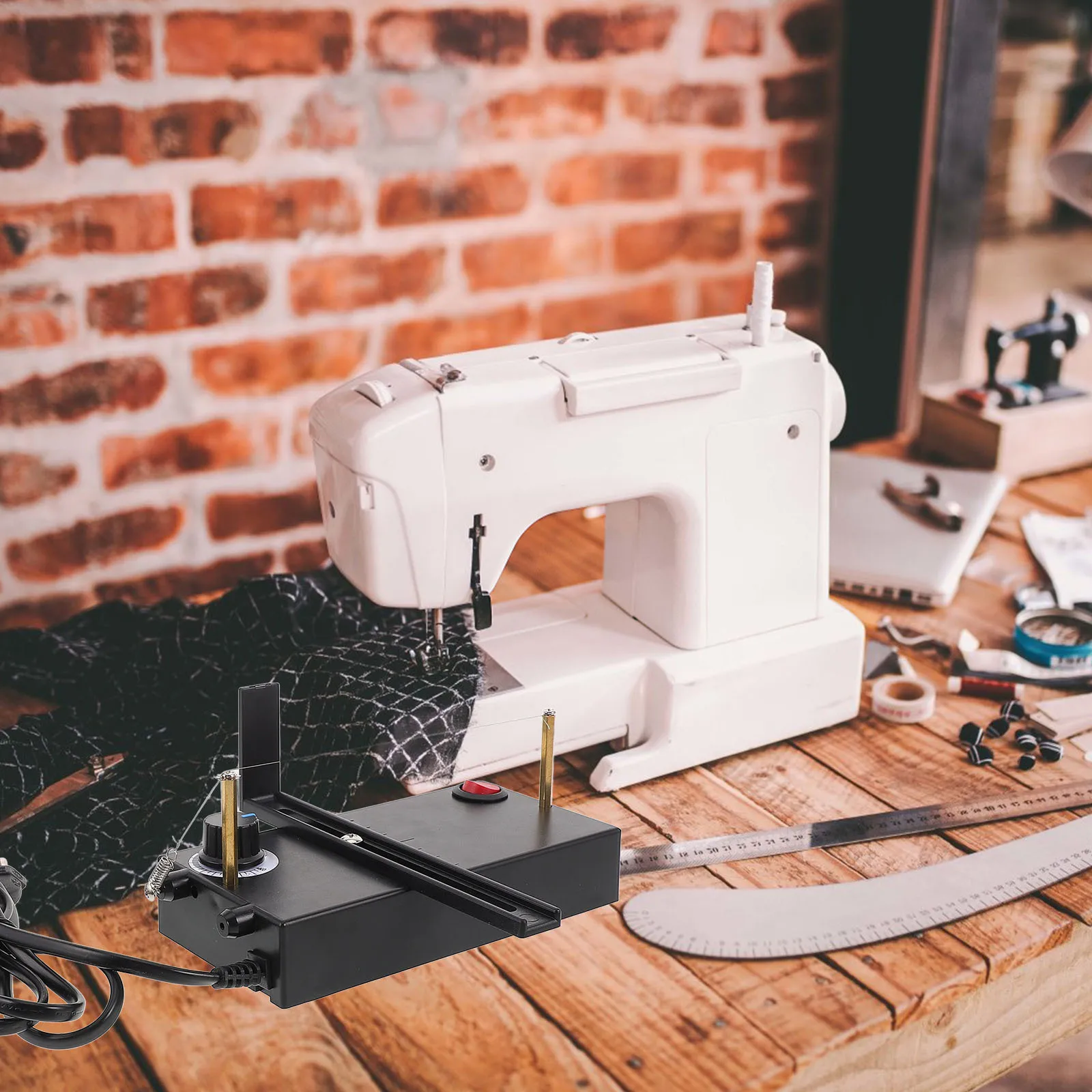 Elektryczny nóż do cięcia na gorąco, kompaktowy, przenośny, z regulacją naciągu, szybki, wydajny, bezpieczny, do majsterkowania, do wstążek, sznurów, taśm, materiałów, pasków, rękodzieła.