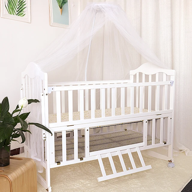 Factory directly sell wooden baby bed foldable /cribs/cots