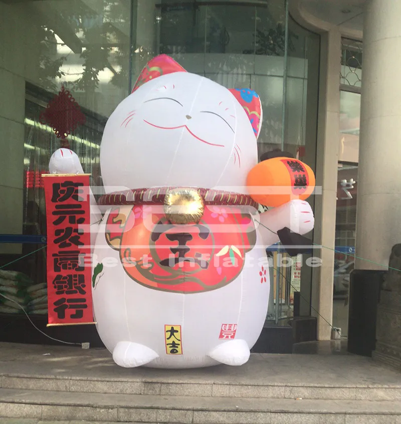 

wholesale Inflatable Lucky Cat Cartoon Inflatable Mascot Balloon For Advertising Lucky Cat Inflatable For Event Decorating Infla