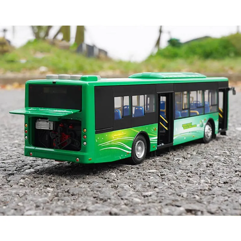 1:42 Passenger Bus ZK6125CHEVPG4 Hybrid Bus Car Model Collection Gift