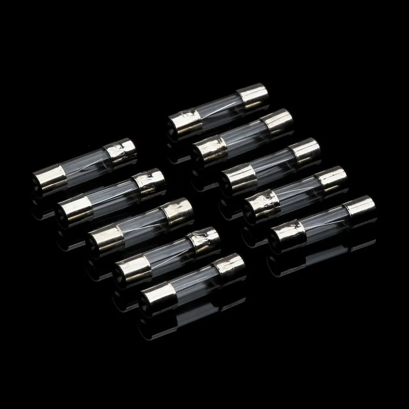 100PCS 5x20mm Quick Blow Glass Tube Fuses 250V 0.2A 0.5A 1A 2A 3A 5A 8A 10A 15A 20A Assorted Kits Fast-blow Glass Fuses Sets