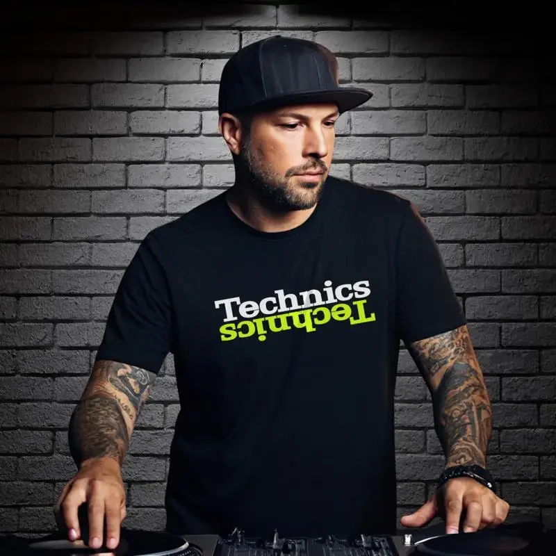 Technics Logo T Shirt Soft Modern Fit Dj Hip Hop House Techno S 2Xl