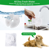 8PCS Cat Water Fountain Filters For Ultra Silent Cat Fountain 67Oz/2L With Pre-Filter Sponges For Pet Water Fountain-Y78A