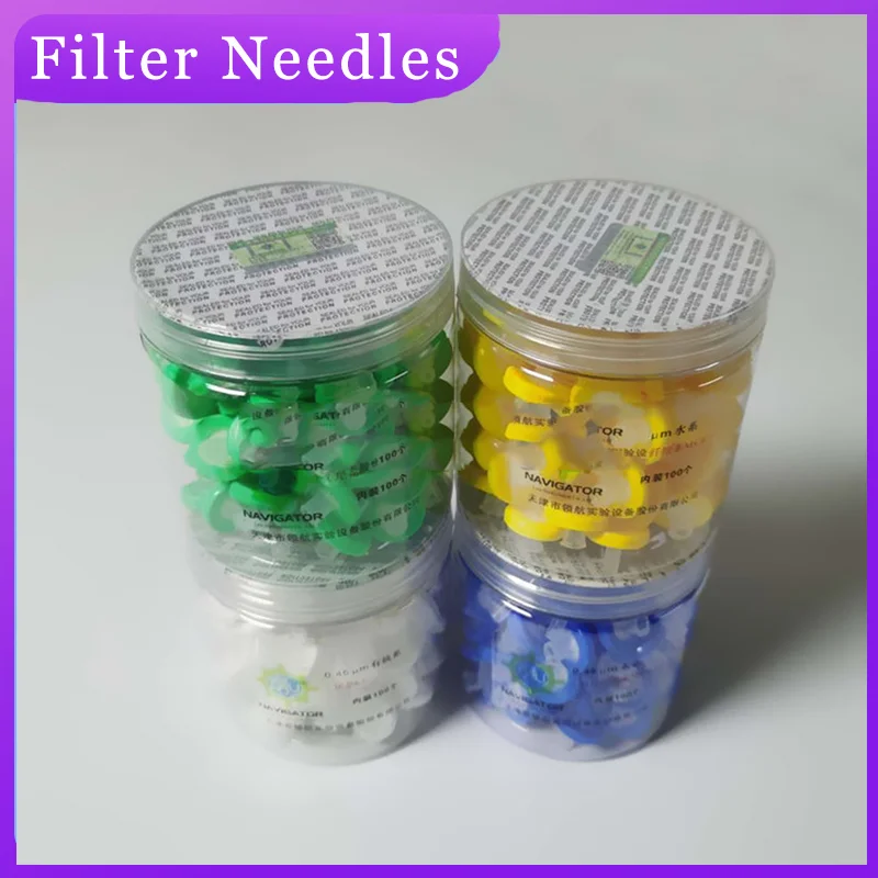 

100Pcs Lab MCE/Organic/PTFE/PES Disposable Microporous Membrane 13 25mm Needle Filter Micron Syring Filter Head 0.45/0.22um