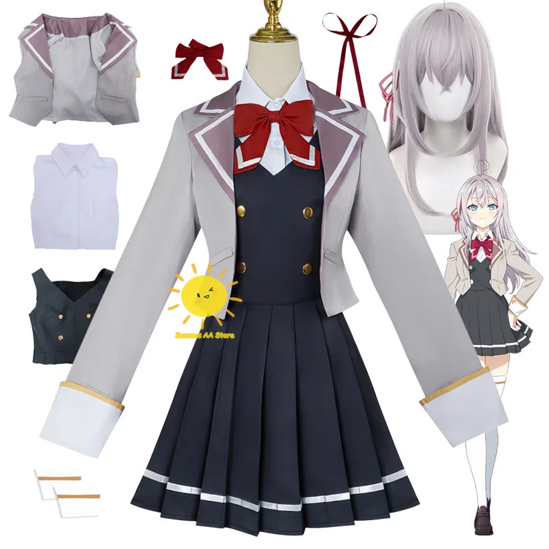 Anime Alisa Mikhailovna Kujou Cosplay Alya a veces esconde sus sentimientos en ruso Cosplay disfraces uniforme Halloween para mujeres