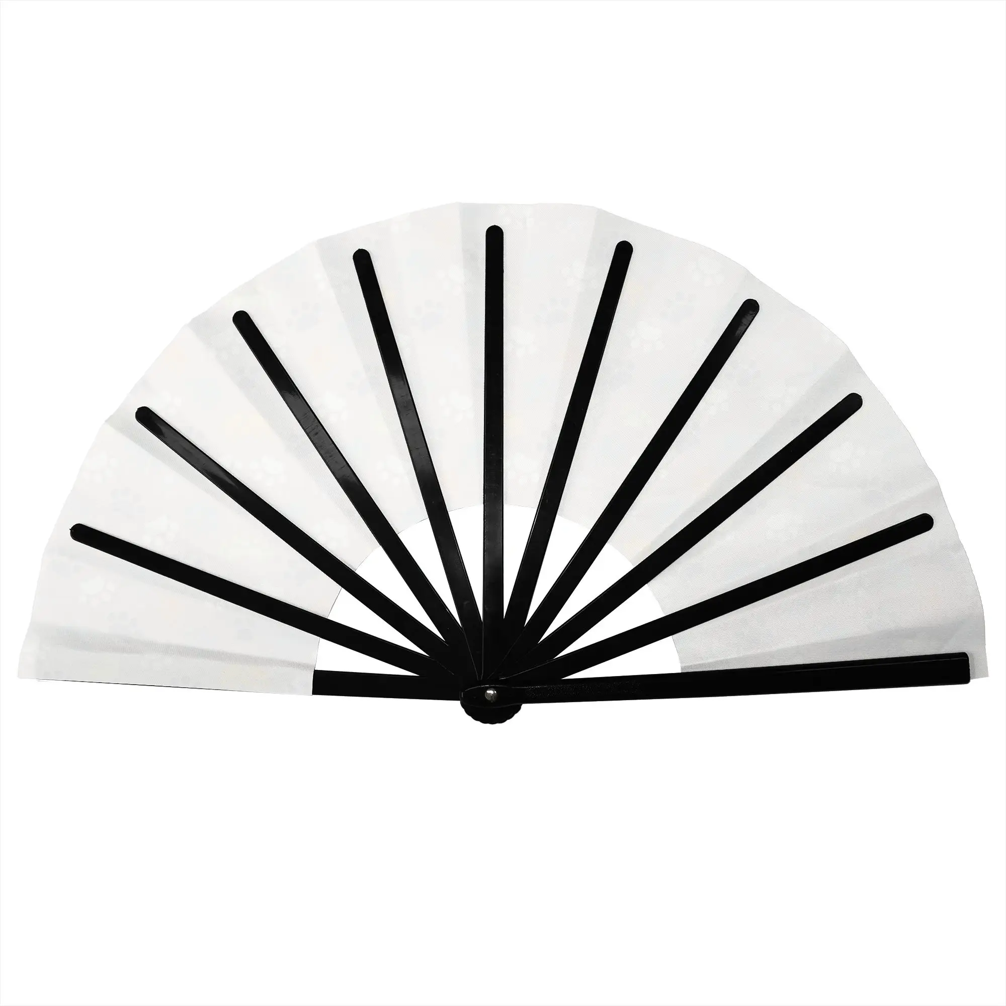 Custom Dog Paw Print Promotional Gift Hand Fan Party  Durable Folding Fans Unique Bulk Pack Fan