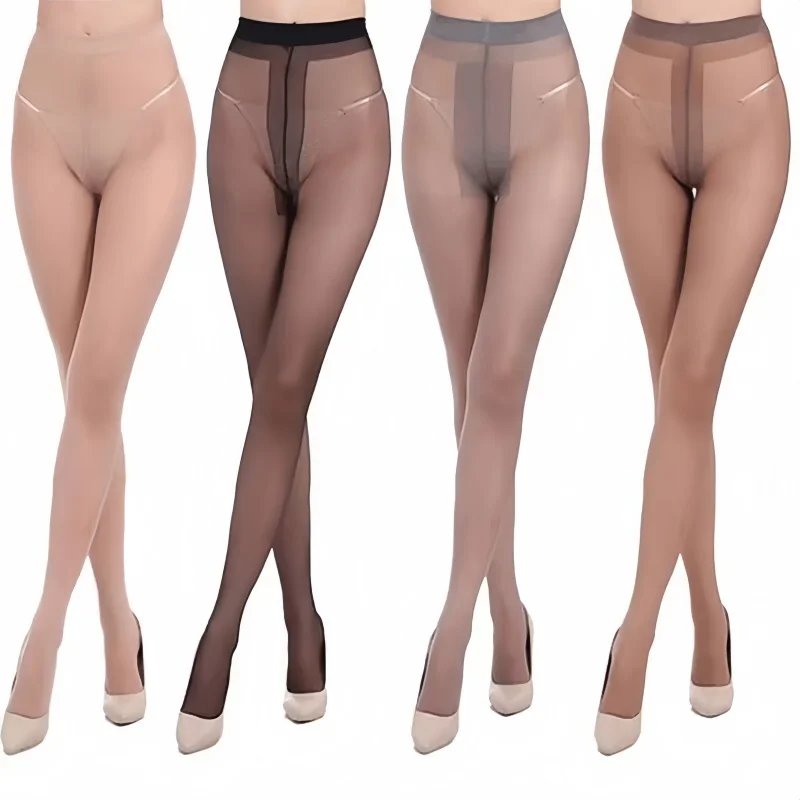 1/4 Stück 185cm Hochtaillierte Nahtlose Strümpfe für Damen 0D Transparente Atmungsaktive Elastische Strumpfhose Sexy Durchsichtige Schlanke Skinny Strumpfhose