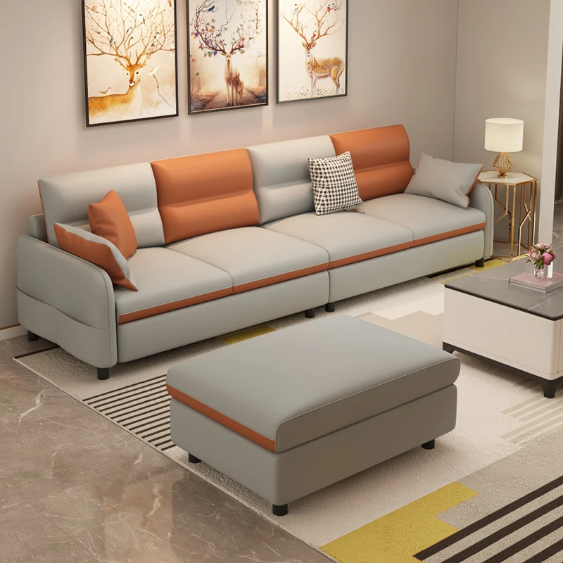 Luxury Sectional Sofa Lazy Leather Corner Nordic Bed Patio Sofa Hotel Bedroom Gaming Muebles Para El Hogar Home Furniture