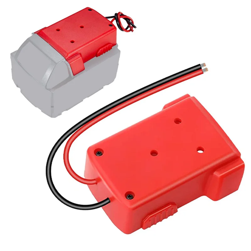 Bateria Adaptador de Alimentação para Milwaukee Conector de Alimentação de Bateria de Lítio 18v Dock Holder para rc Truck Robótica Brinquedos