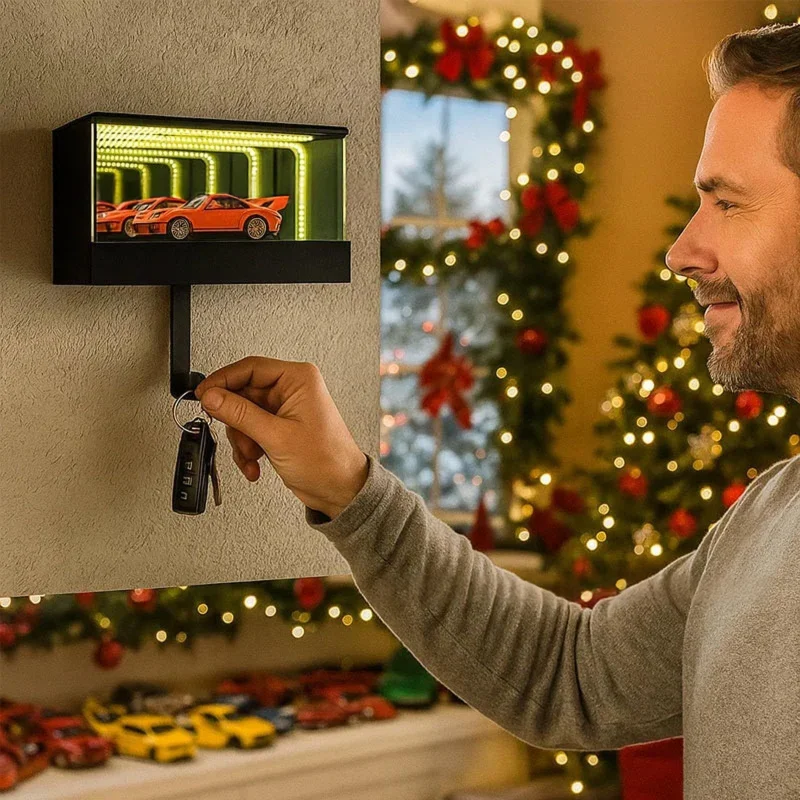 Car Garage Key Holder 3D Printed Car Key Holder for Wall Infinity