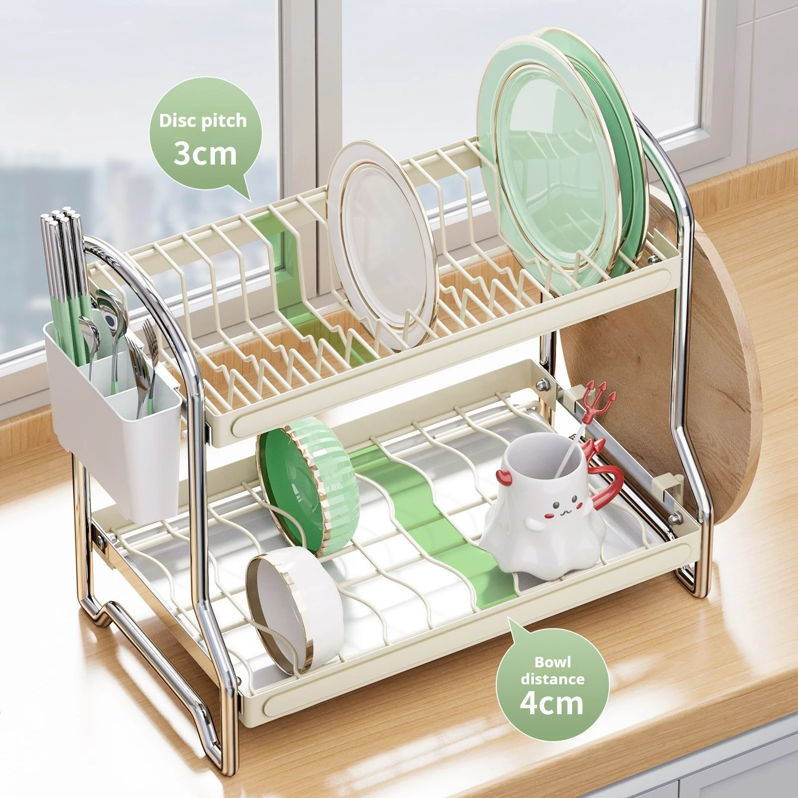 Kitchen Bowl And Dish Storage Rack Drain Rack Sink Household Multifunctional Bowl And Chopstick Storage Rack