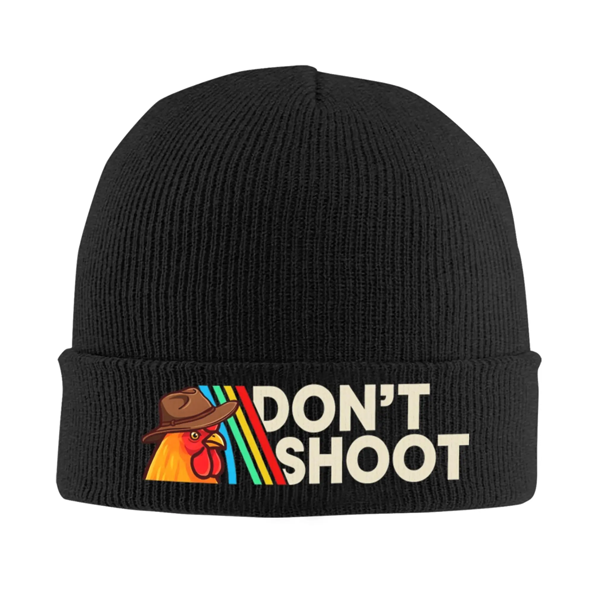 Dont Shoot Arc Raiders Sci-Fi Survival Game Knitted Hat Beanies Autumn Winter Hats Warm Acrylic  New  Caps for Men Women Gift