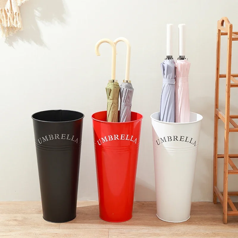 

Umbrella Holder European Modern Fashion Umbrella Stand for Office Home Wrought Iron Umbrella Storage Bucket organizer XZ1155