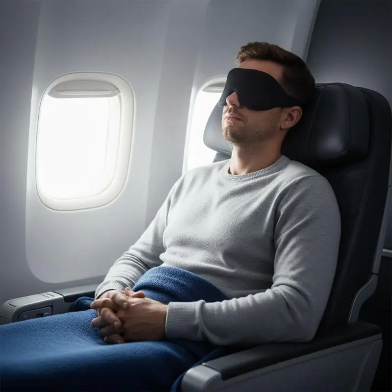 NEW 1Pcs Comfortable & Breathable Sleep Mask With Nose Pad 3D Eye Mask Adjustable Eye Cover For Sleeping Travel Nap And Blackout