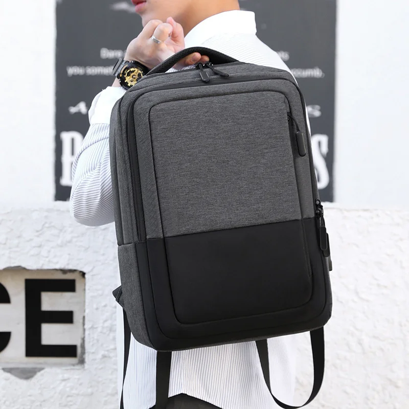 Capacity Fashion Large Men Backpack 2023 Multifunction USB Charging Backpacks New Leisure Outdoor Travel Bags