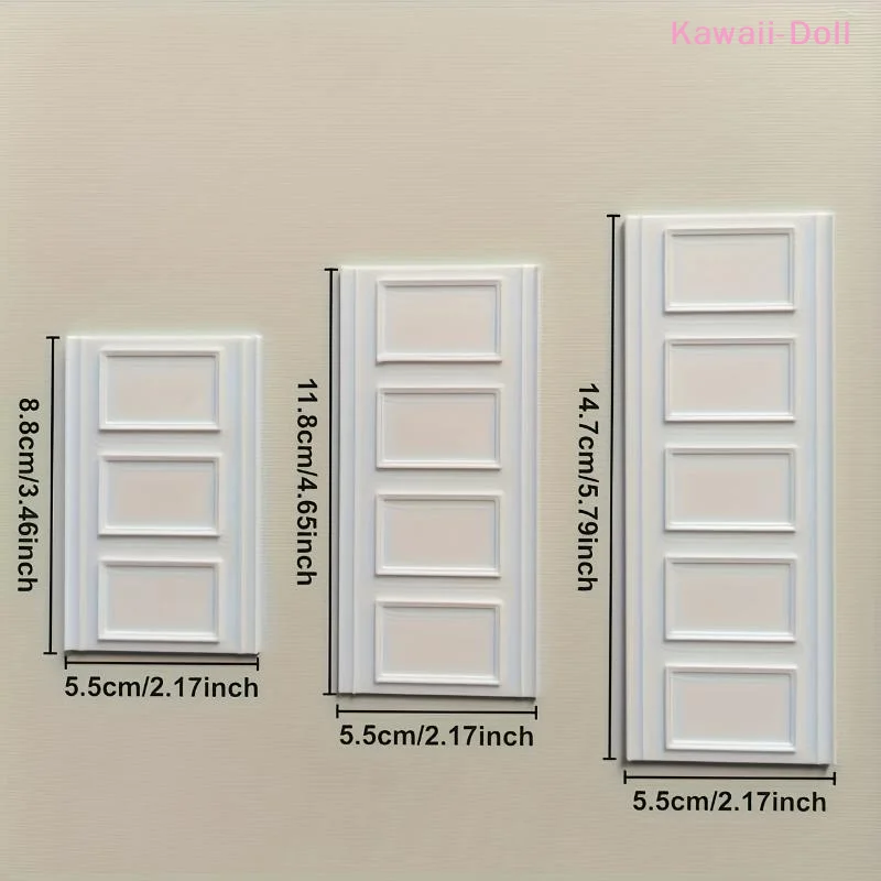 1Pcs Dollhouse Square Wall Skirt Wall Panel Role Play Doll House Accessories For Micro Landscape Window Display