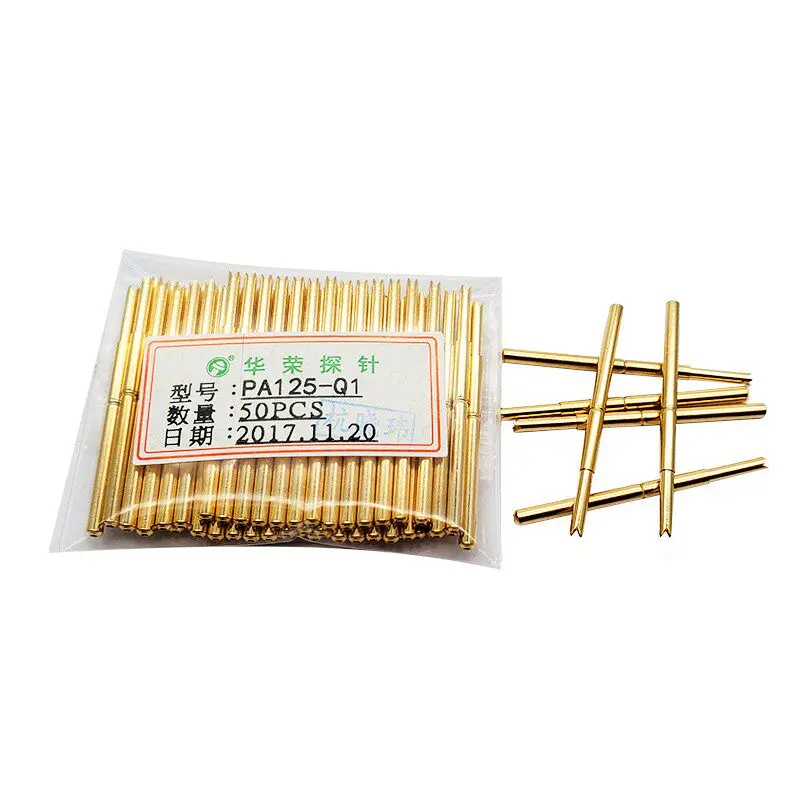 Original 50pcs test probes PA125-Q1/Q2 test probes, spring conductive probes P125 mandrel, 2.4 probes