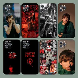 Louis Faith Future T-Tomlinson Phone Case For iPhone 15,14,13,12,11,Plus,Pro Max,XS,X,XR,SE,Mini,8,7 Soft Silicone Black Cover