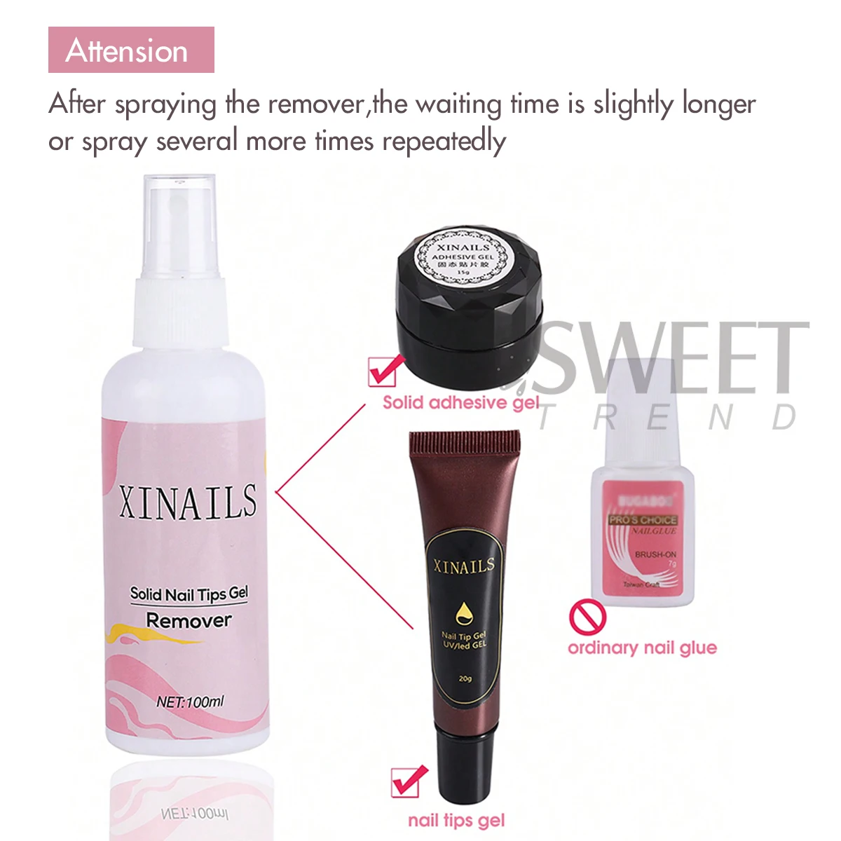 100ml Solid Nail Tips Gel Remover Liquid Quick Softening Removal Press On Nails With Nutritional Oil Care Tools Manicure No Harm