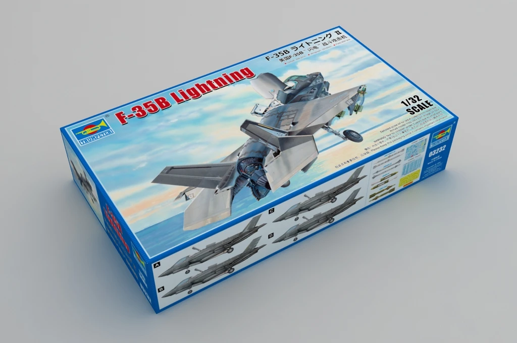 Trumpeter 03232 1:32 Scale US F35 F35B F-35B Lightning Fighter Plane Plastic Hobby Assembly Plastic Model Building Kit