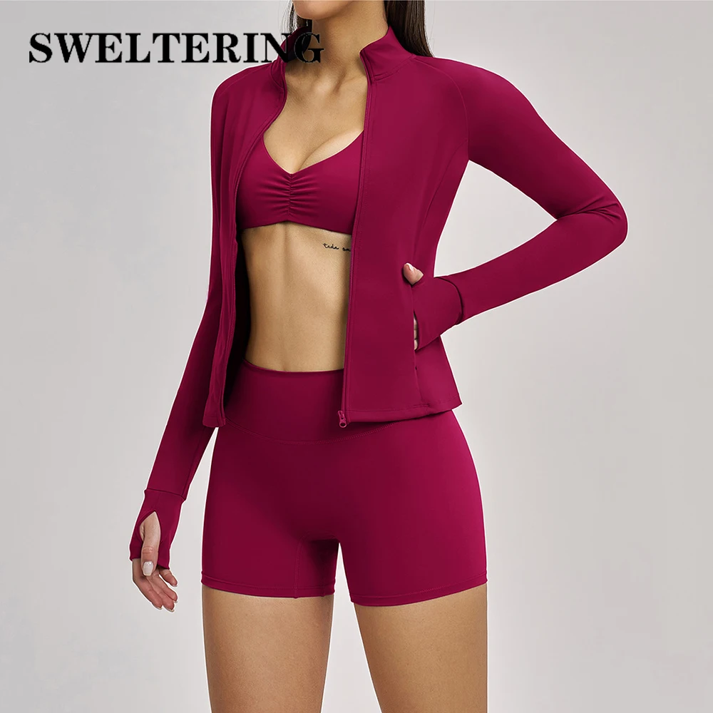 

Комплект для йоги из 3 предметов: женский спортивный костюм для фитнеса, одежда для тренажерного зала, комплект с длинными рукавами, женский фитнес-бюстгальтер, костюм для йоги, спортивная одежда