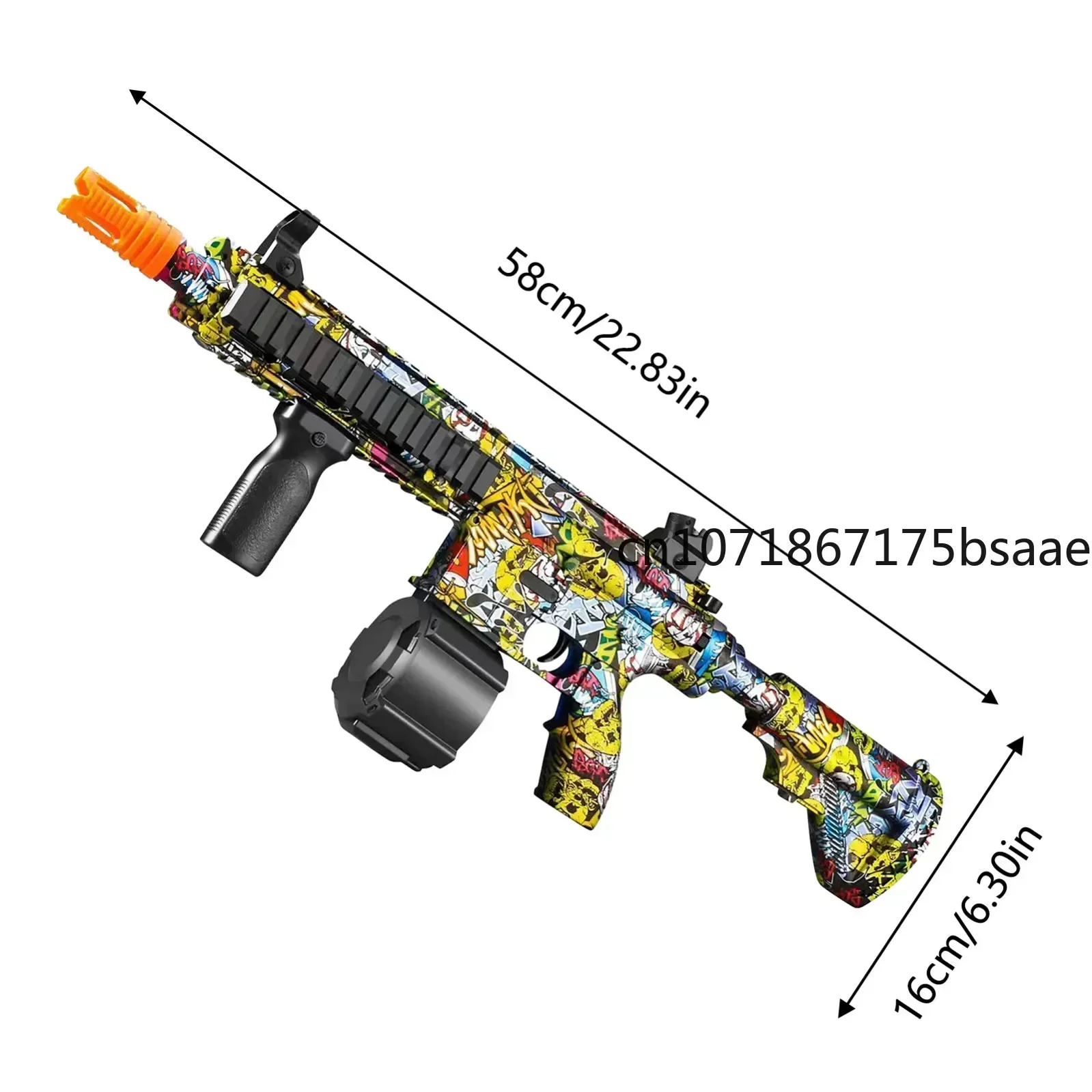 New M416 Manual & Electric Splatter Gun 2-in-1 water Ball Blaster With 10000 Eco-Friendly Water Beads Goggles For Outdoor Toys