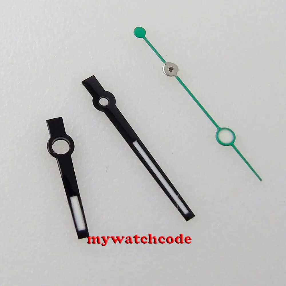 Black edge watch Hands fit Japan NH35A NH36A movement date just
