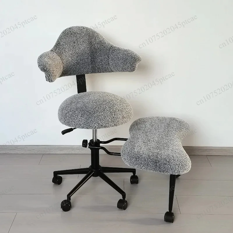 Adjustable seat, adjustable footstool, cross legged chair - meditation chair with wheels, ADHD chair height