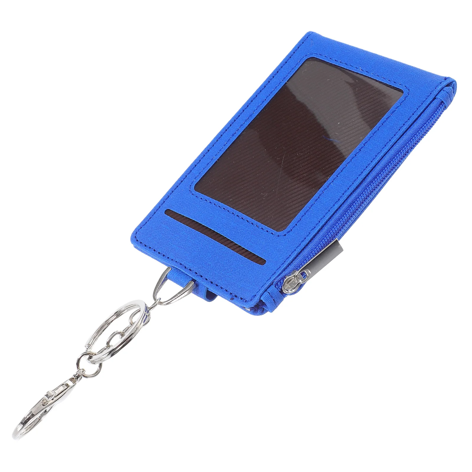 

PU Card Holder Keychain Waterproof Card Protector for Work Id Bus Pass Business and Daily Use Key Chain with Wallet