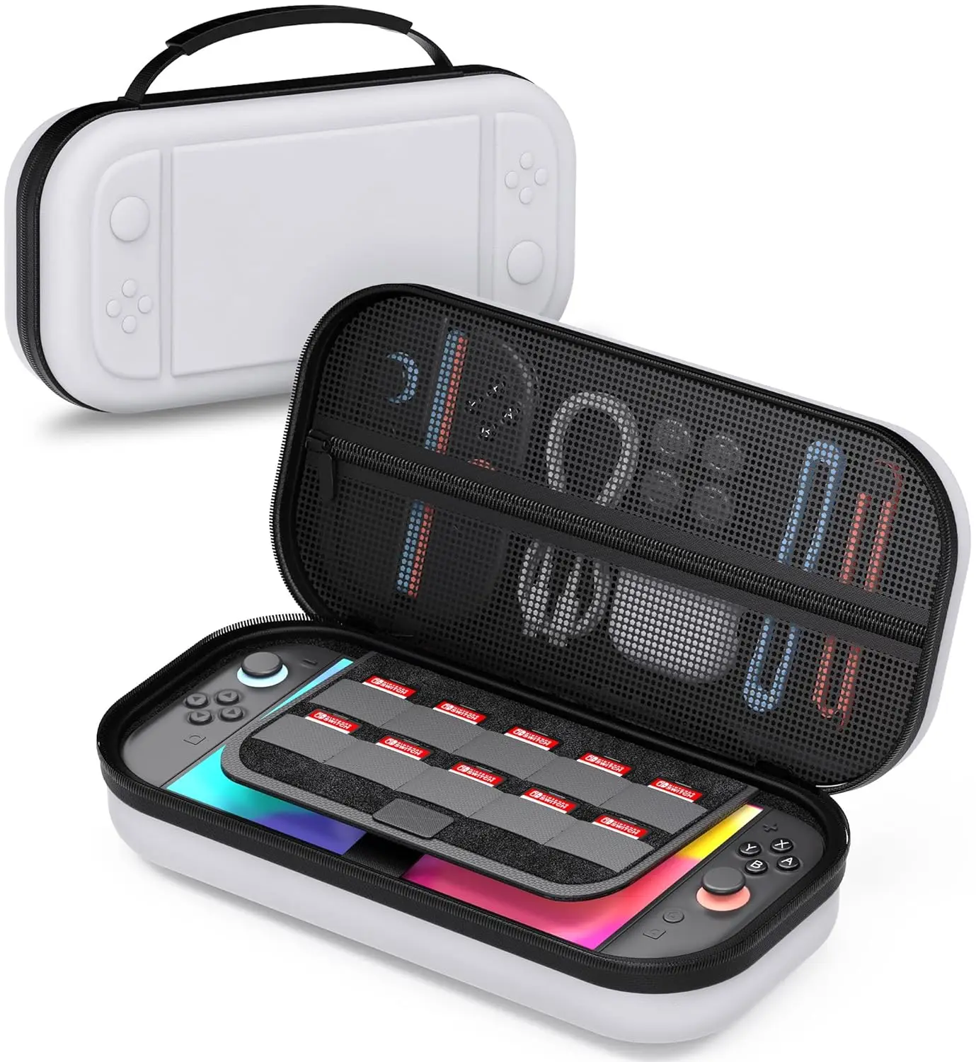 

Switch 2 Large Capacity Carrying Case for Nintendo Switch 2 (2025), Slim Protective Bag for Switch 2 Holds 10 Game Cartridge