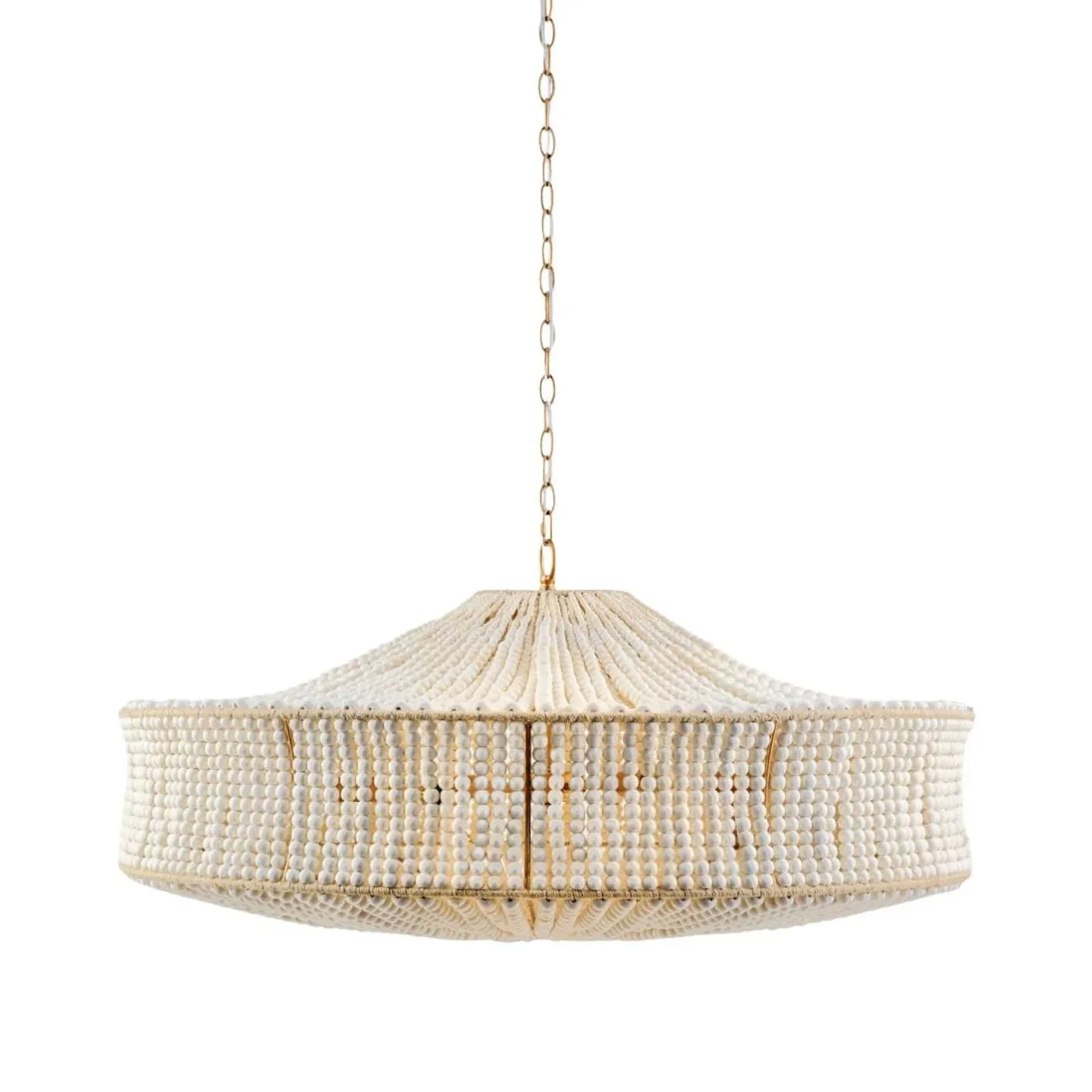 Medieval Style Wood Bead Woven Decorative Chandelier, High-end Bedroom Dining Room Warm Living Room Dining Table Warm Light